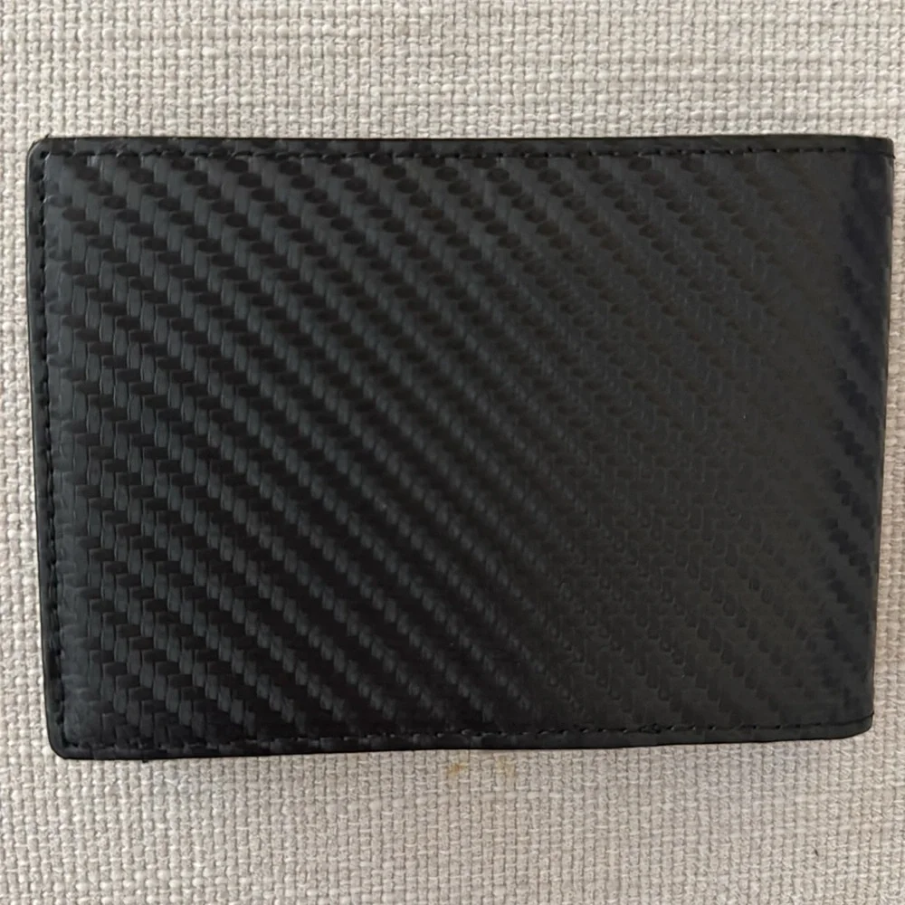 Mens Black Slim Wallet Metal RFID Blocking Wallet Card Case‎ Money Clip